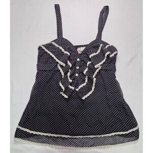 HeartSoul L Vtg Babydoll Polka Dot Cami Whimsigoth Victorian Witchy Fairy Grunge